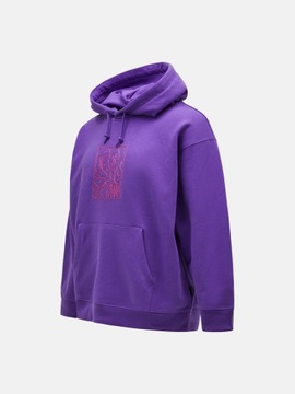 Peak Performance Bluza Artwork Oversized Hood Royal Purple S