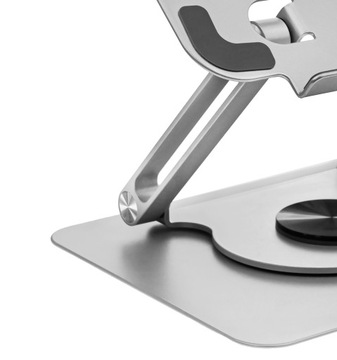 РЕГУЛИРУЕМАЯ ПОДСТАВКА ДЛЯ НОУТБУКА, ПОВОРОТНАЯ НА 360°, СТОЛ ДЛЯ НОУТБУКА ДО 17 ДЮЙМОВ