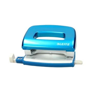 Дырокол Leitz Wow Mini на 10 листов, синий металлик