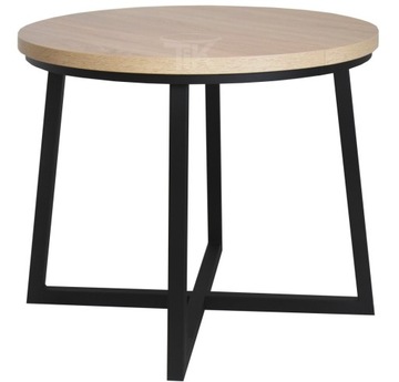 STÓŁ OKRĄGŁY L-57M 90/2X50 ROZKŁADANY DĄB SONOMA