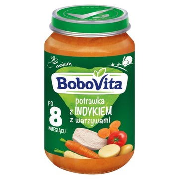 BoboVita, Obiadek, indyk w ziołach z warzywami, po 9 miesiącu, 190 g