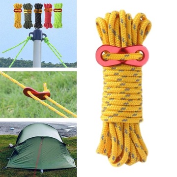 Odblaskowa lina do namiotu Guyline w kolorze żółtym