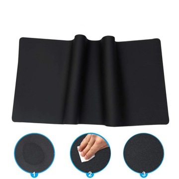 КОВРИК ДЛЯ ОФИСНОЙ ИГРОВОЙ МЫШИ ДЛЯ СТОЛА, ЧЕРНЫЙ КОВРИК