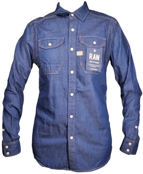 G-STAR RAW koszula blue WOLKER SHIRT _ M