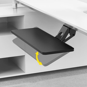 Черная настольная полка с подставкой для клавиатуры Heav