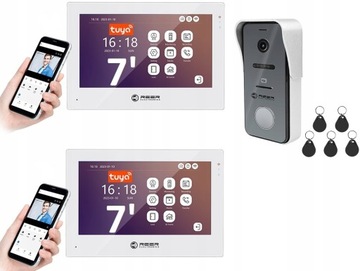 REER IP927 WIDEODOMOFON WiFi 7 TUYA 2 ŻYŁOWY 2 LCD