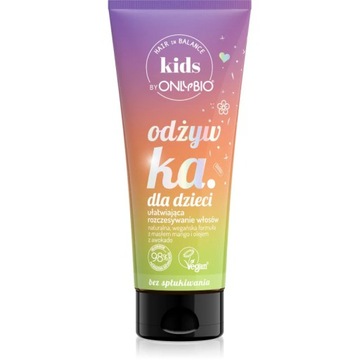 Hair in Balance KIDS by ONLYBIO Odżywka bez spłukiwania 200 ml