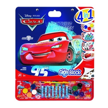 AS Gigablock zestaw artystyczny 4w1 Cars 7386