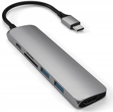 Многопортовая станция Satechi Slim V2 USB-C ST-SCMA2M