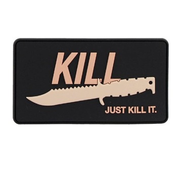 Naszywka JUST KILL IT - 3D PVC / 101 Inc. Coyote