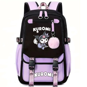 ШКОЛЬНЫЙ РЮКЗАК ШКОЛЬНЫЙ РЮКЗАК KUROMI USB A4 БОЛЬШОЙ ВОДОНЕПРОНИЦАЕМЫЙ РАЗЛИЧНЫЕ СТИЛЬНЫЕ ДИЗАЙНЫ