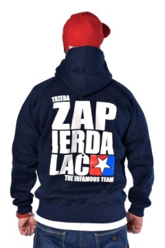 BLUZA INFAMOUS TEAM TRZEBA ZAPIERDALAĆ NAVY S