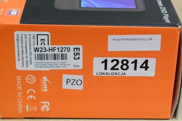 Портативный автомобильный DVD-плеер FANGOR с двойным дисплеем и диагональю 7,5 дюйма