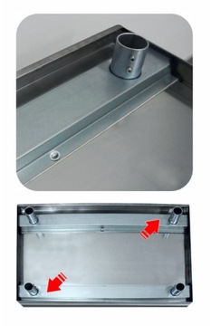 STÓŁ ROBOCZY BLAT STAL NIERDZEWNA INOX 150x60cm FV