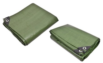 Plandeka 120g Zielona Gruba 6x6 MROZOODPORNA UV+