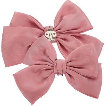 Зажимы для обуви на высоком каблуке, съемные подвески, розовый бантик.