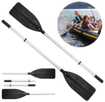 Wiosła Do Pontonu Kajaku Jednopiórowe 2 szt Aluminiowe 137cm