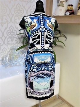 Mary Katrantzou Stamp Print Midi In Silk MK-tr/ol2