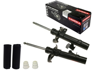 KAMOKA 2x AMORTYZATORY + OSŁONY ODBOJE V50 S40 C30 FOCUS II C-MAX MAZDA 3 5