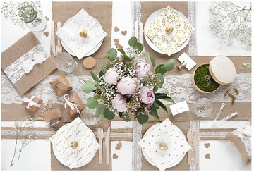 ДЖУТОВАЯ СТУПИНА С КРУЖЕВОМ КРЕЩЕНИЕ И ПРИЧАСТИЕ 28смх2,75м