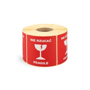Naklejki kurierskie (nie rzucać - fragile)