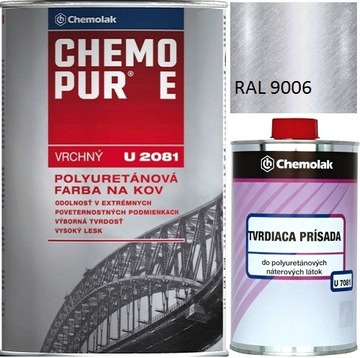CHEMOPUR E FARBA POLIURETANOWA 1L SREBRNY do felg samochodowych