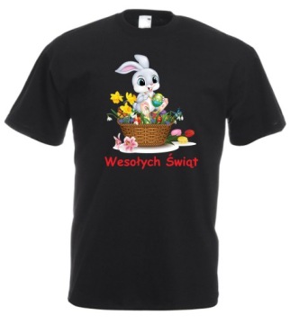 KOSZULKA ŚWIĄTECZNA WIELKANOCNA NA WIELKANOC ZAJĄC