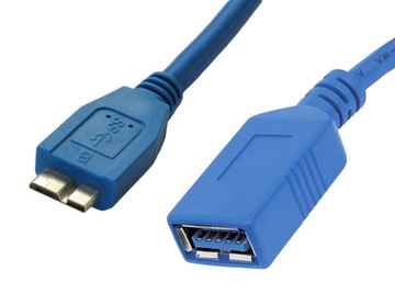 Kabel PRZEJŚCIÓWKA adapter USB 3.0 A-micro B 18cm