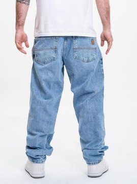 SZEROKIE Spodnie Jeansowe MĘSKIE BAGGY JASNE NIEBIESKIE Jigga Wear Icon 3XL