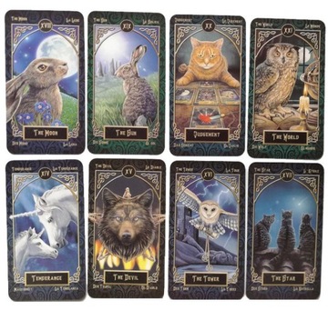 ИГРОВЫЕ КАРТЫ ТАРО С КОШКАМИ НАБОР КАРТ ТАРО ФАМИЛИАРЫ 78