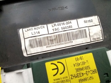 LAND ROVER FREELANDER I 1 PŘÍSTROJOVÁ DESKA BUDÍKY TACHOMETR LR0016204