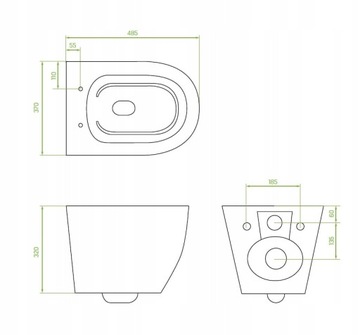 ПОДВЕСНОЙ УНИТАЗ ПОДВЕСНОЙ УНИТАЗ LAVEO DESNA CycleOn МЕДЛЕННО ПОНИЖАЕМОЕ СИДЕНЬЕ