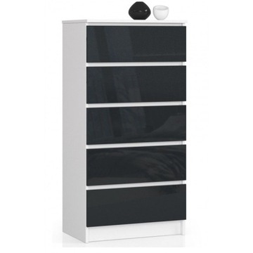 KOMODA MEBLE SZAFKA DUŻA aż 5 SZUFLAD 60x40x121cm