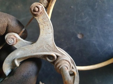 ВИНТАЖНЫЙ ВЕЛОСИПЕДНЫЙ ТОРМОЗНОЙ КОМПЛЕКТ ROMET ПЕРЕДНЯЯ РУЧКА PRL