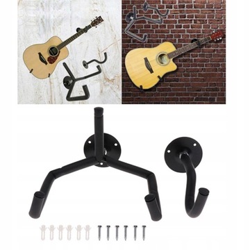Et poziomy uchwyt ścienny na gitarę do gitary elek