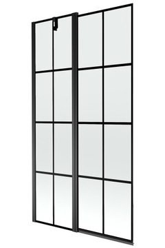 MEXEN FLIP PARAWAN NAWANNOWY 1-S 100 CM CZARNY