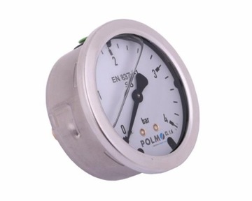 Manometr glicerynowy M63 0-4 bar tylne przyłącze G1/4