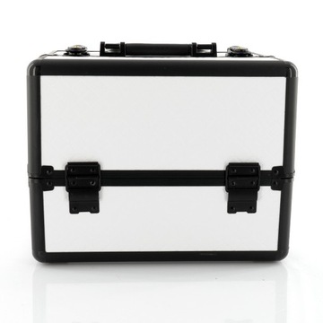 Стеганый косметичка для светильника, БЕЛЫЙ, ЧЕРНЫЙ