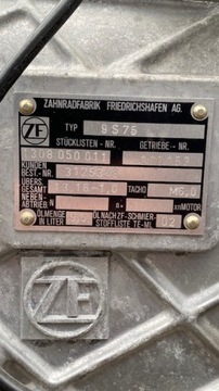 КОРОБКА ПЕРЕДАЧ VOLVO ZF 9S75