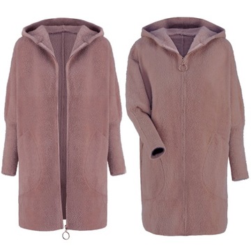 ALPAKI NA SUWAK PŁASZCZ WEŁNA KOLORY oversizeDŁUGI