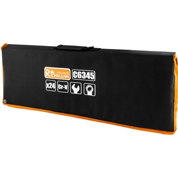 RICHMANN ZESTAW KLUCZE PŁASKO OCZKOWE 24SZT 6-32MM C6345 ETUI PŁACHTA CRV