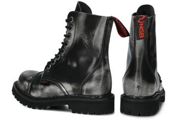 NAGABA 8H - БЕЛО-ЧЕРНЫЙ - БОТИНКИ ЖЕНСКИЕ - РАЗМЕР 40