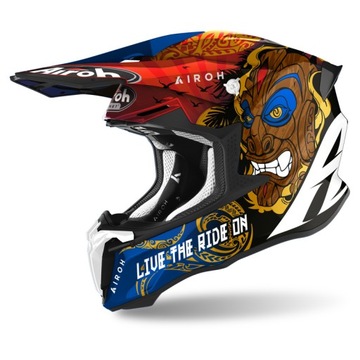 AIROH KASK MOTOCROSS/ENDURO TWIST 2.0 TIKI GLOSS M