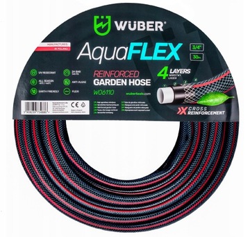 АРМИРОВАННЫЙ САДОВЫЙ ШЛАНГ СВЕРХПРОЧНЫЙ И ДОЛГОВЕЧНЫЙ 4 СЛОЯ 3/4