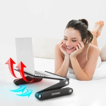 Duronic DML121 Подставка для ноутбука, стол, черный