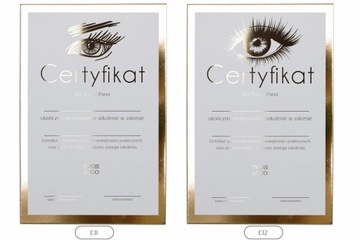 CERTYFIKAT SZKOLENIOWY ZŁOTY DYPLOM CERTYFIKATY ZŁOCONE A4 PAKIET 6 szt