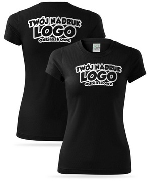 Sportowy T-shirt termoaktywny + LOGO NAPIS prezent