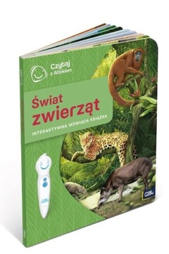 ŚWIAT ZWIERZĄT CZYTAJ Z ALBIKIEM KSIĄŻKA ALBI