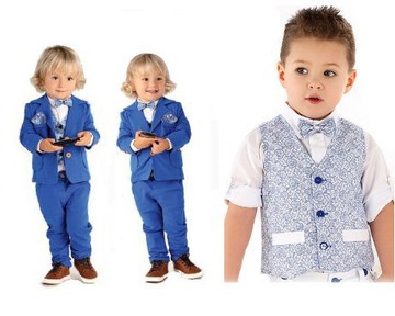 GARNITUR 5cz. MARYNARKA SPODNIE KAMIZELKA KOSZULA MUCHA r.86 A23B