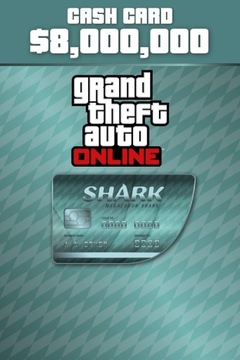 GTA V ONLINE MEGALODON SHARK CASH CARD 8000000